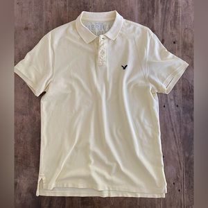 American Eagle Men’s XL Polo in Soft Yellow